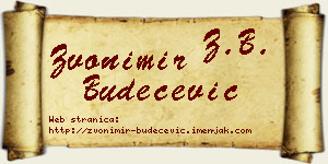 Zvonimir Budečević vizit kartica
